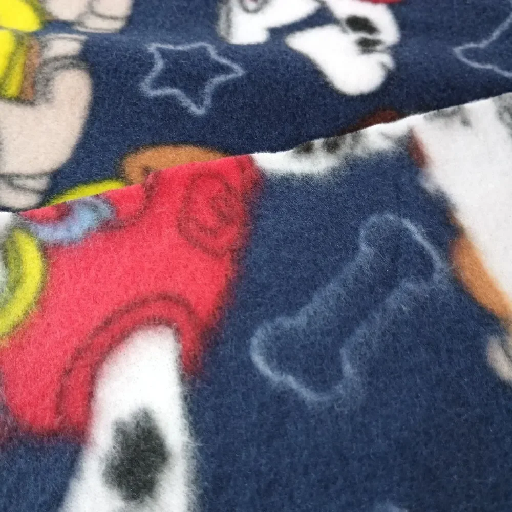 Paw Patrol Fleece Fabric 2018 Licensed Marshall Chase Rubble Navy 1 Yard x 60